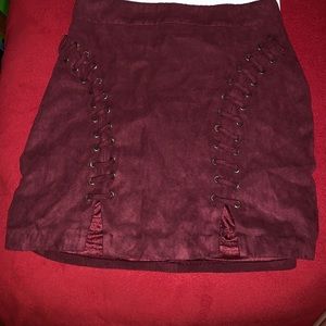 Mini skirt Burgundy